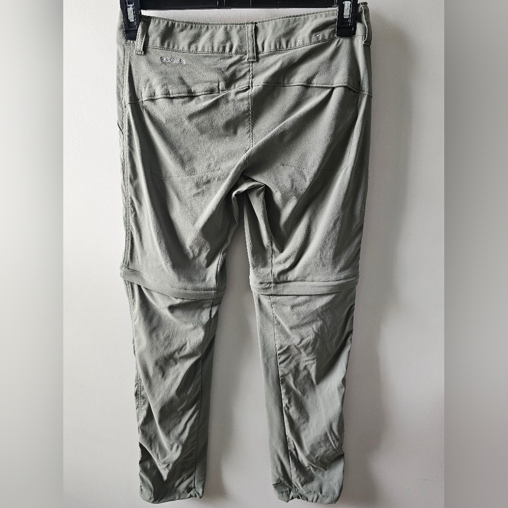 COLUMBIA Women's Olive Green Convertible Omni Shield Hiking Pants, Shorts